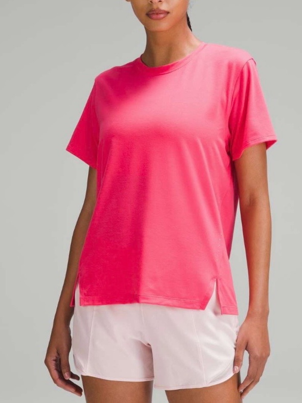 LULULEMON-  Relaxed-Fit Running T-Shirt Lip Gloss Size 4